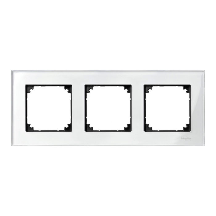 Рамка 3 поста Schneider Electric MERTEN M-ELEGANCE, бриллиантовый белый, MTN404319