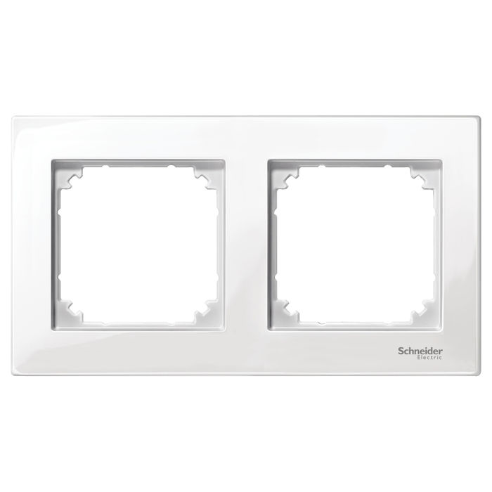 Рамка 2 поста Schneider Electric MERTEN M-PLAN, полярно-белый, MTN515219