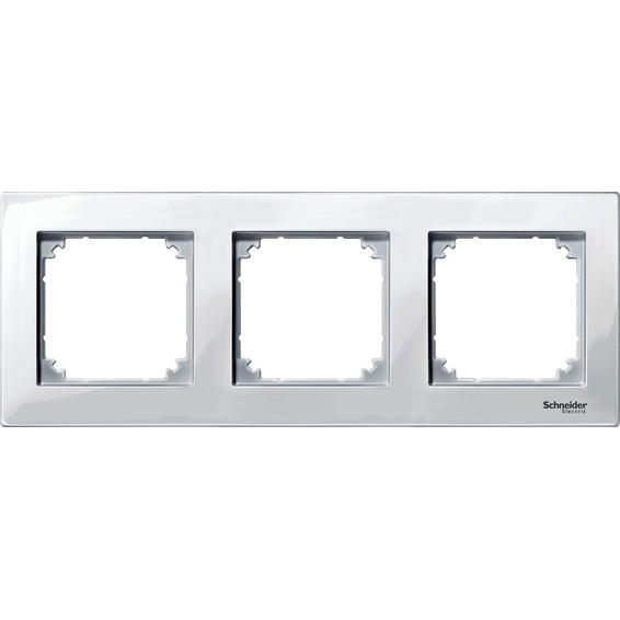 Рамка 3 поста Schneider Electric MERTEN M-PLAN, полярно-белый, MTN515319