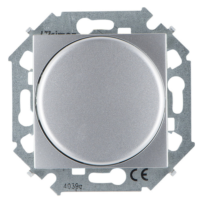 Светорегулятор поворотный Simon SIMON 15, 215 Вт, алюминий, 1591796-033