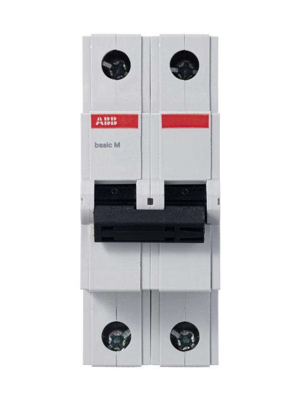 Автоматический выключатель ABB   2п C 32А 4.5кА Basic M BMS412C32  2CDS642041R0324
