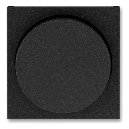 Накладка на светорегулятор поворотный ABB LEVIT, антрацит // дымчатый черный, 2CHH940123A4063