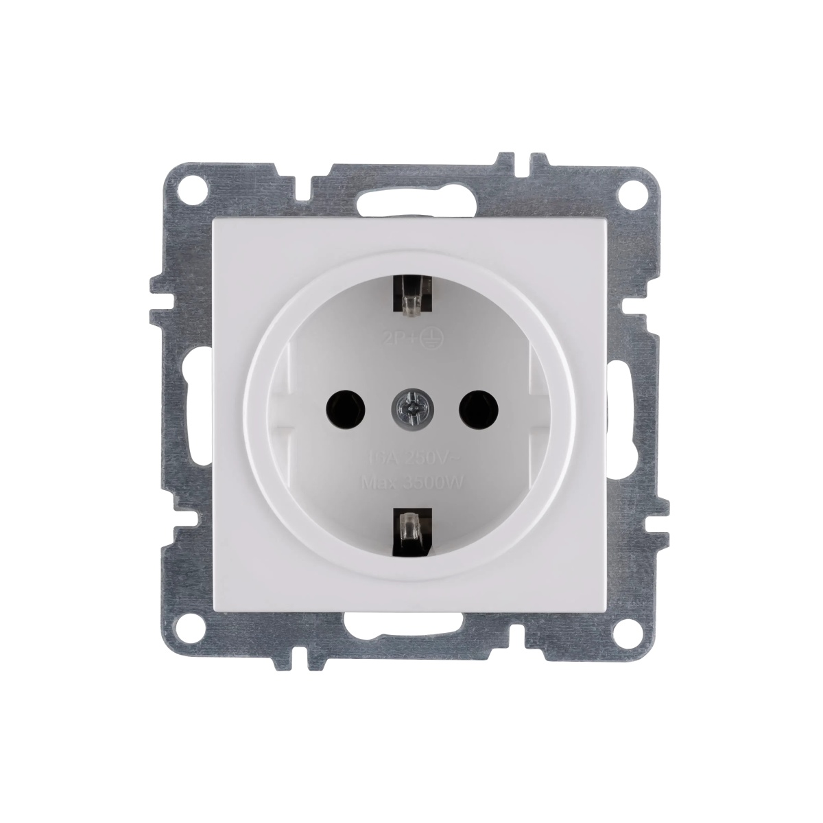 Розетка с заземлением механизм бел Arvia Electric Lavin/ Karen 50 01 1000 217