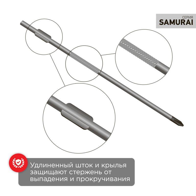 Отвертка крестовая PH 2х125мм трехкомпонентн. рукоятка сталь S2 Rexant 12-4728-1