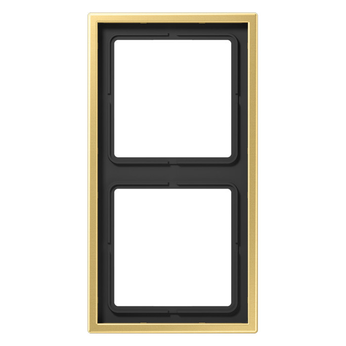 Рамка 2 поста Jung LS METAL, латунь, ME2982C