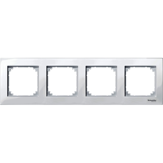 Рамка 4 поста Schneider Electric MERTEN M-PLAN, полярно-белый, MTN515419