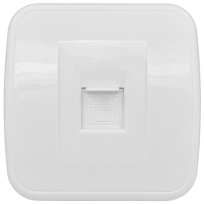 Розетка компьютерная RJ45 EKF МАДРИД, открытый монтаж, белый, EGK01-035-10