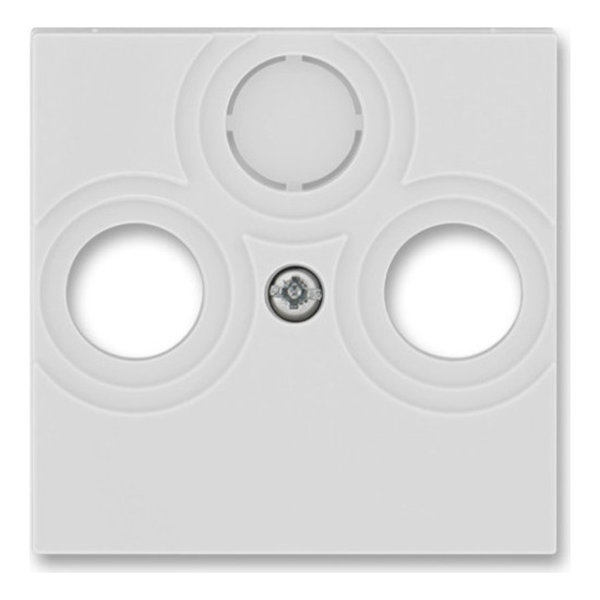 Накладка на розетку телевизионную ABB LEVIT, скрытый монтаж, серый, 2CHH080300A4016