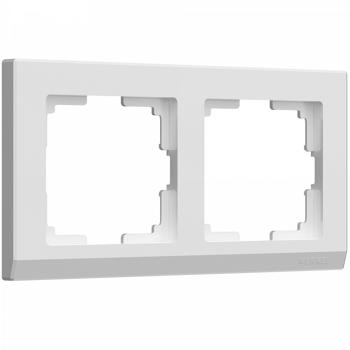 Рамка из поликарбоната на 2 поста Stark белый W0021801